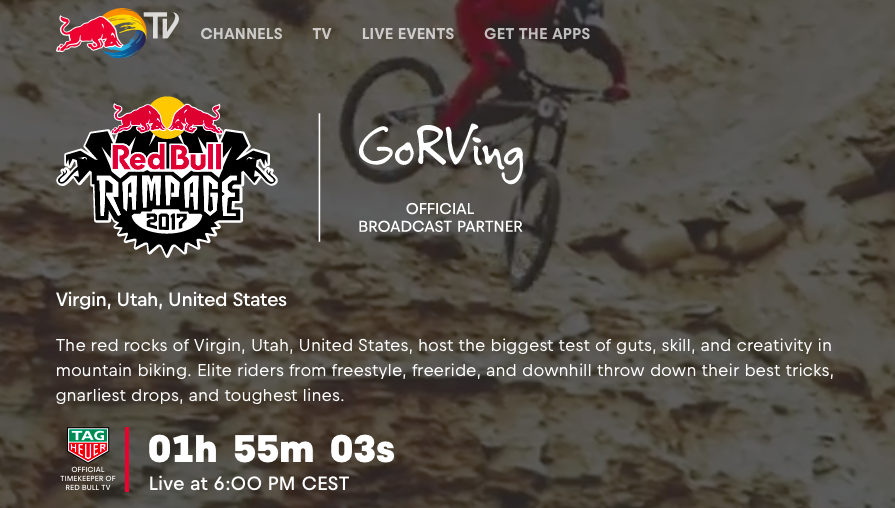Red Bull Rampage Livestream