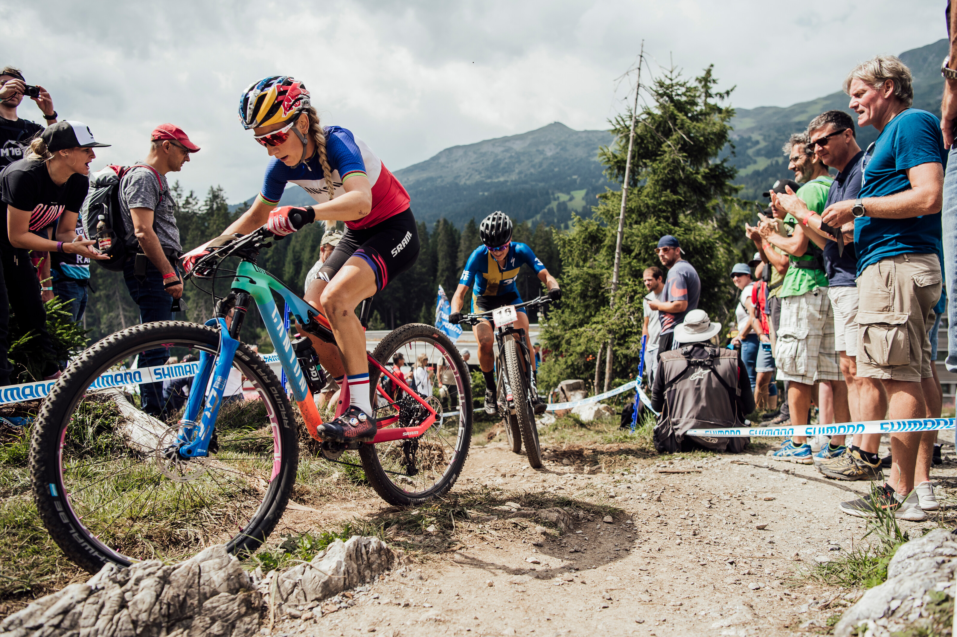 Pauline Ferrand Prevot and Jenny Rissveds