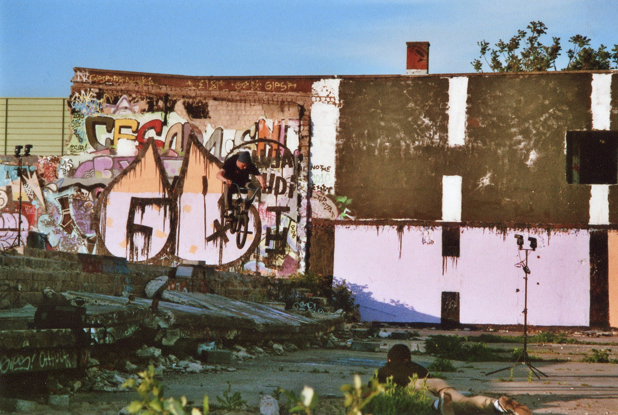 Bruno Hoffmann, Half Cab am Ghettospot in Frankfurt; Foto: Sebastian Anton