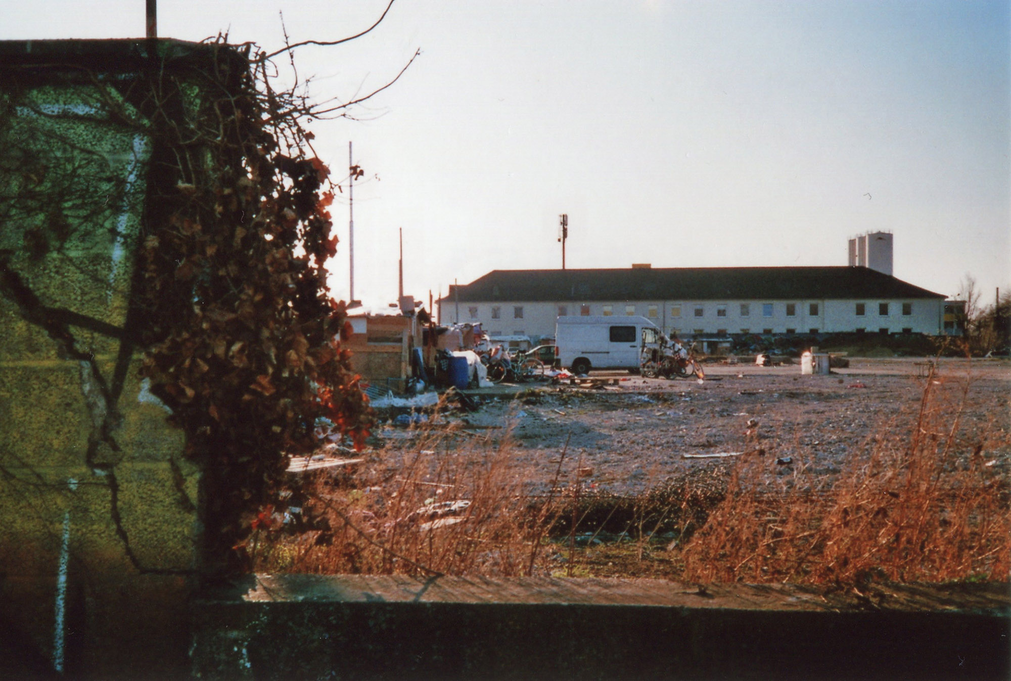 Hütten am Ghettospot in Frankfurt