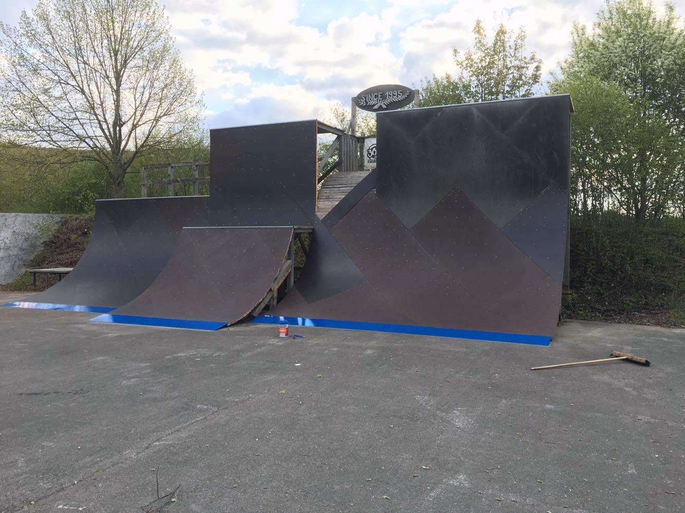 Der Vertwall im Skatepark Lohhof