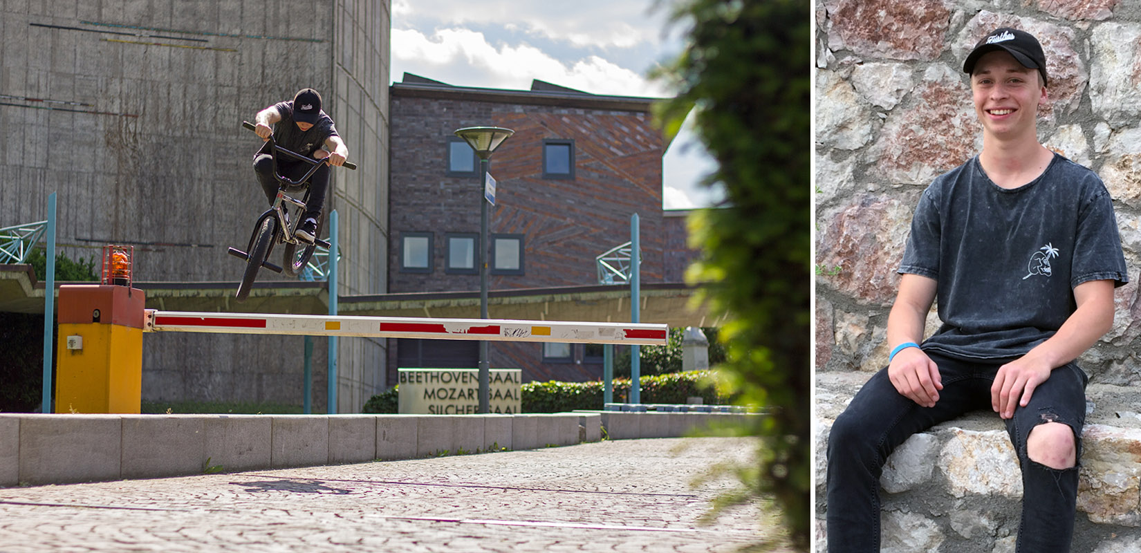 Fabio Etzel ist neu im Team des kunstform BMX Shops