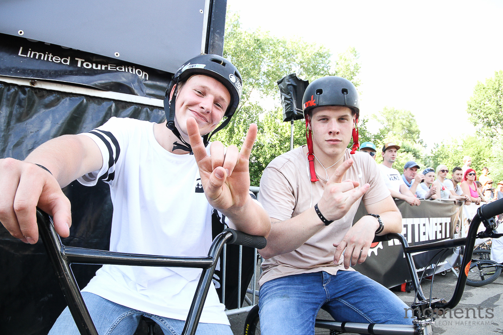 Metalhorns, immer beste: Evan Brandes (links) und Timo Schulze