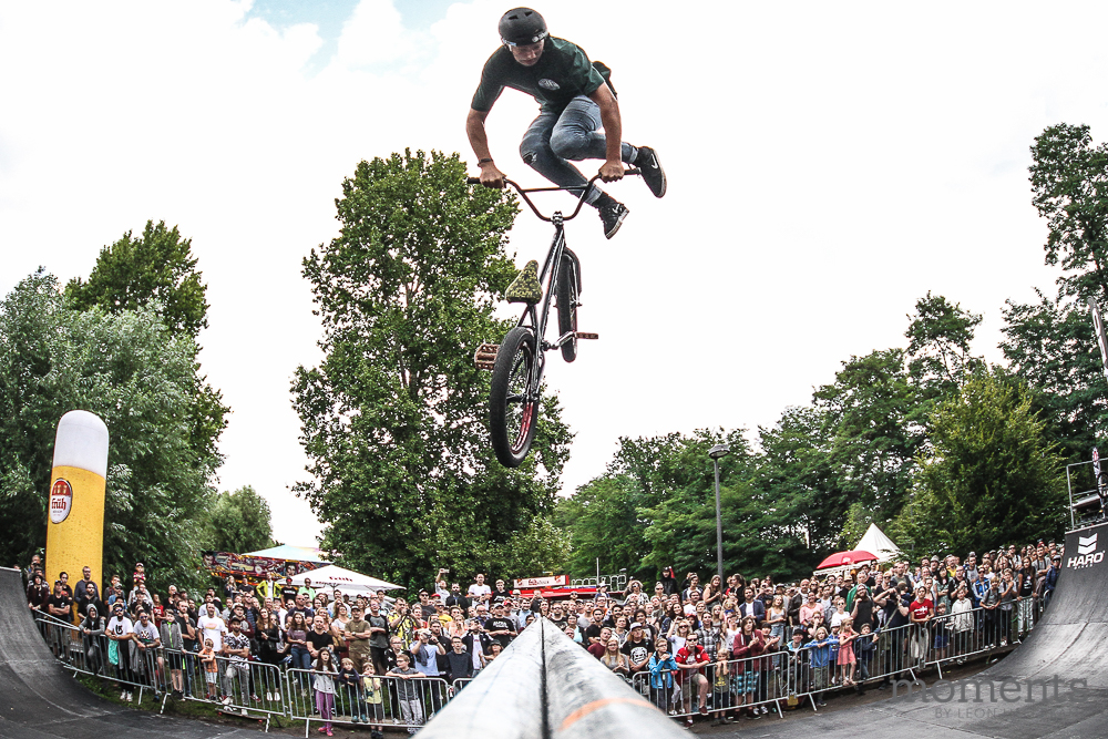 Für seinen letzten Trick in Pro Spine Ramp haute Evan Brandes einen Truck to Oppo Downside Whip raus