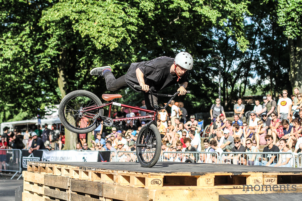 Mike Curley machte auf dem Streetparcours eine wesentlich bessere Figur als am Samstagabend während der Rollschuhdisko