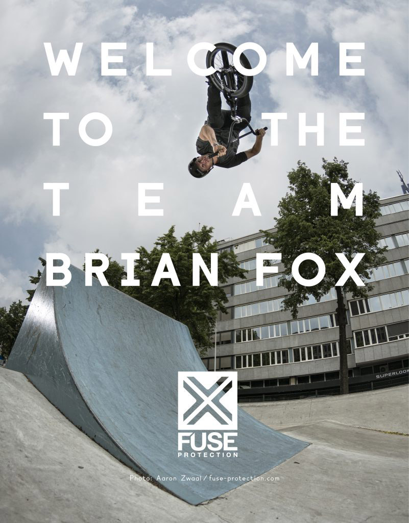 Brian Fox dreht mitten im Run schon mal einen 1080 an, da trifft es sich gut, dass er ab sofort für FUSE Protection unterwegs ist. Herzlichen Glückwunsch!