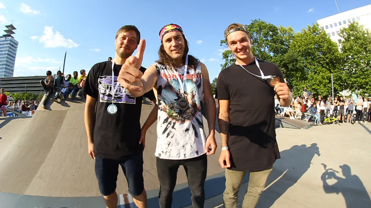 Wie bereits im vergangenen Jahr hatte der Chile und X-Games-Dritte Coco Zurita den weiten Weg aus seiner Wahlheimat Kalifornien auf sich genommen, um beim Bielefeld City Jam 2017 abzuräumen