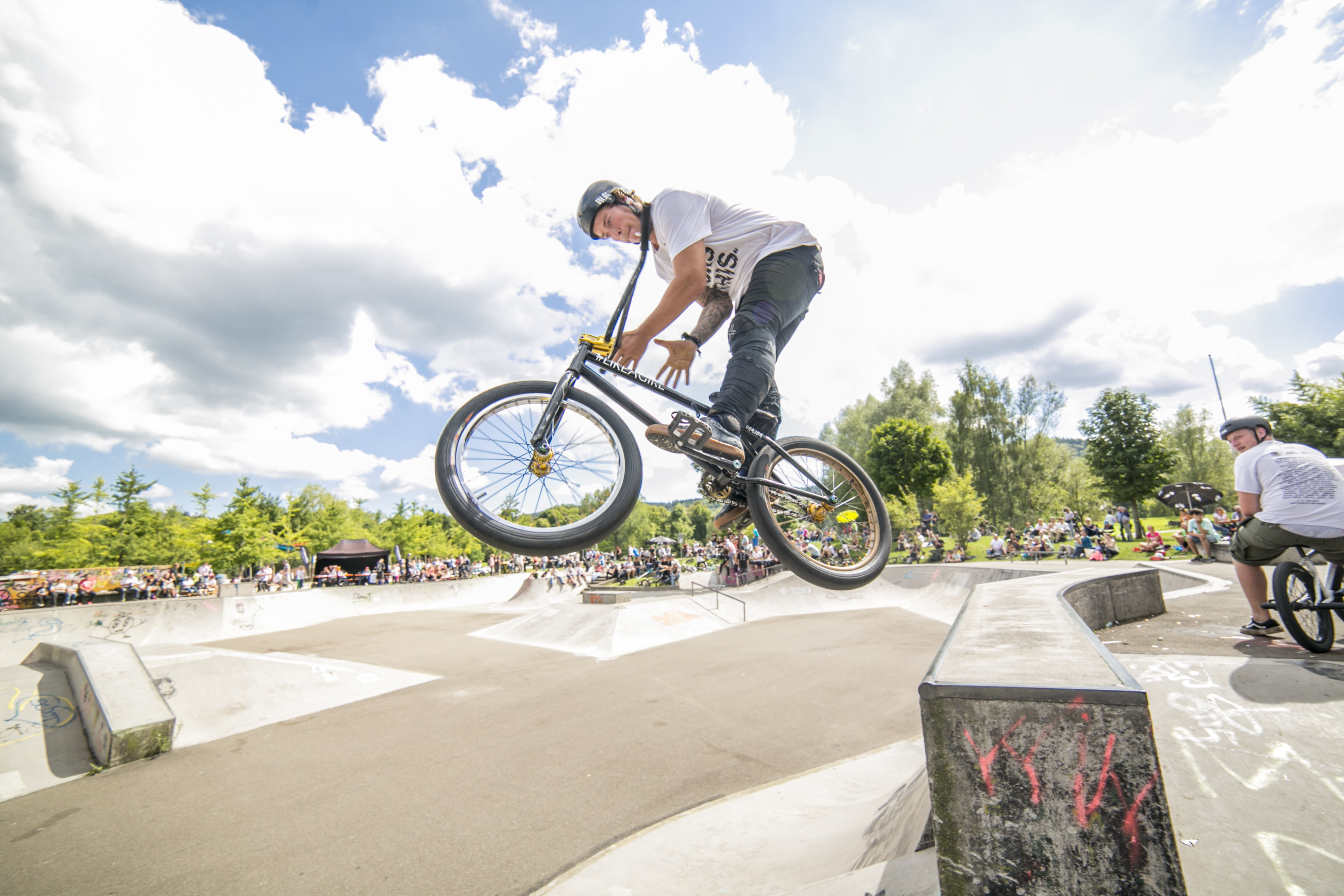 Nils Jacob, Barspin Drop beim BMX Männle Turnier 2017