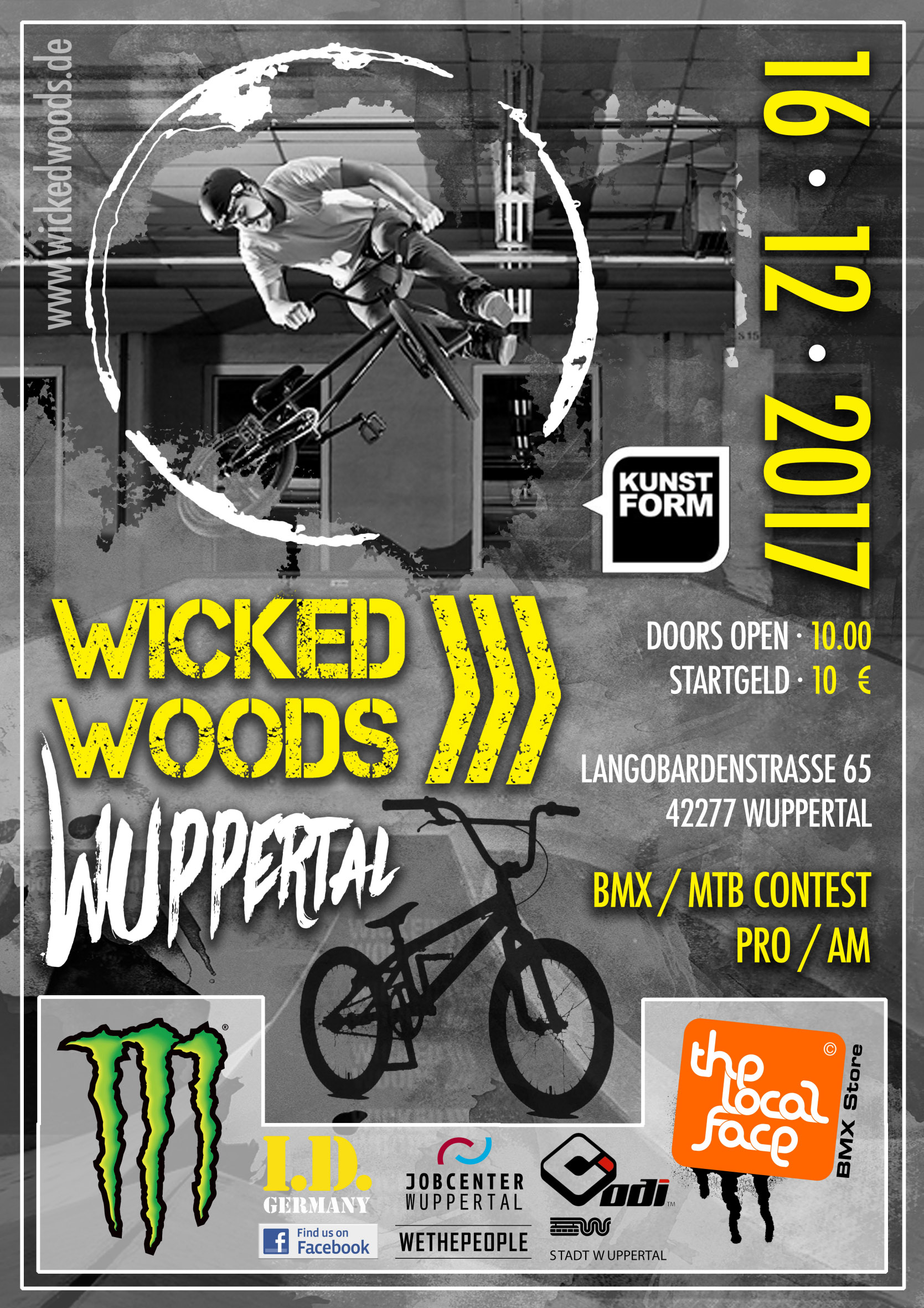 Am 16. Dezember 2017 findet in der Wicked Woods Wuppertal ein BMX un MTB Xmas Jam für Rookies, Experts und Pros statt. Hier erfährst du mehr.