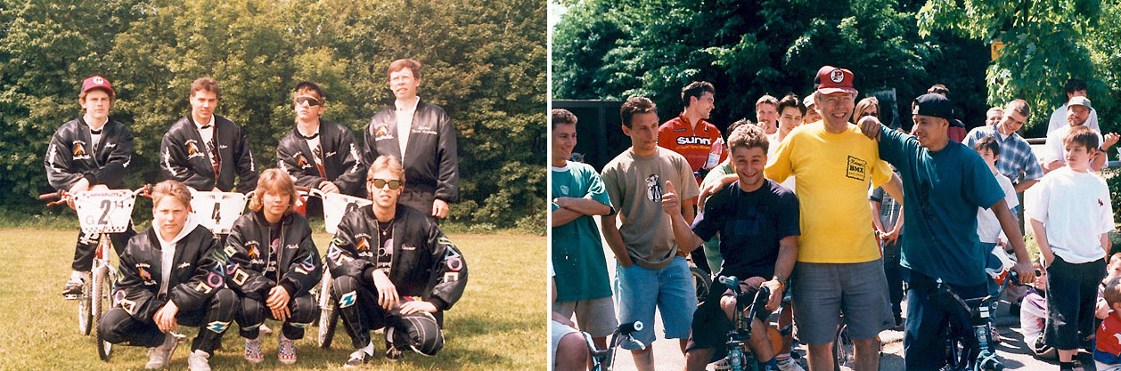 Dieter Schadowski in seinem Element: links Mitte der Achtziger mit dem Rainer