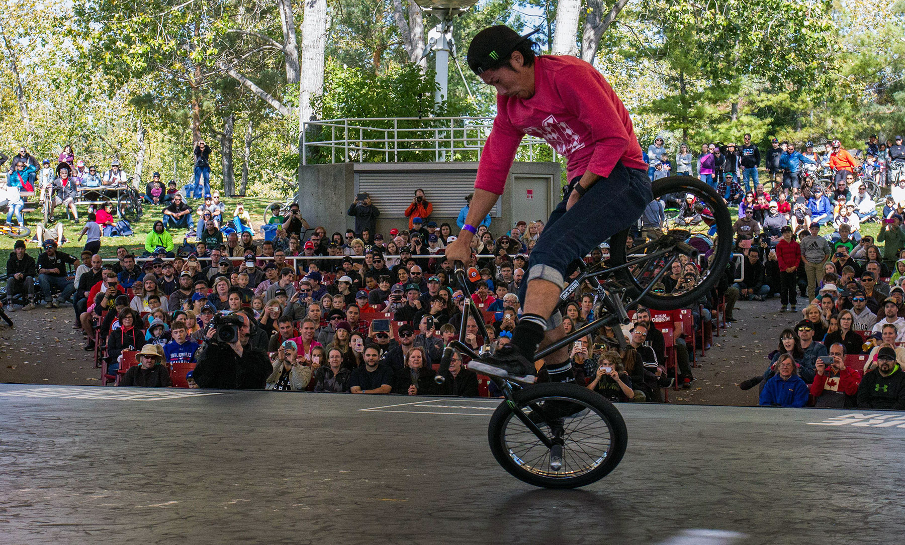 Moto Sasaki auf dem Stopp der FISE World Series 2017 in Edmonton (Kanada); Foto: Cédric De Rodot/Hurricane