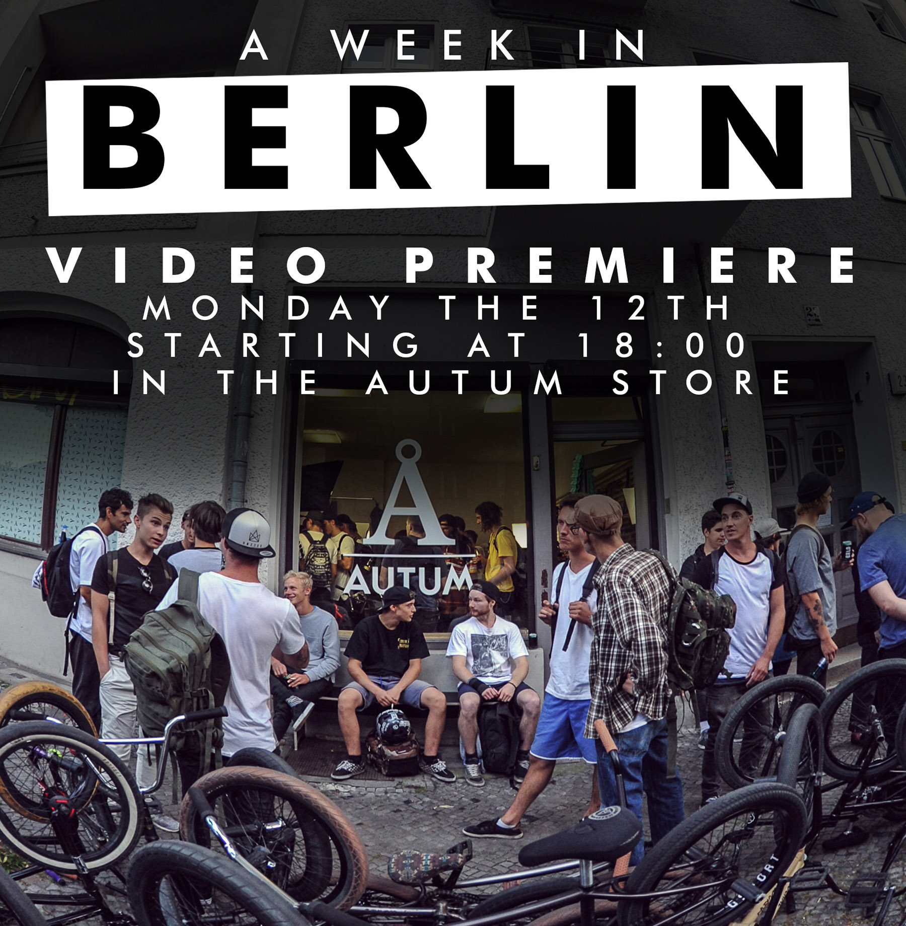 Am Montag, den 12. März 2018 um 18 Uhr, findet in Berlin-Neukölln die Premiere des neuen Autum-Videos "One Week in Berlin" statt. Hier gibt
