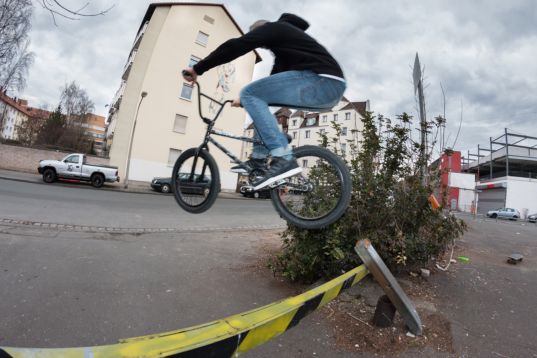 David Schaller von der Cancelled Crew mit einem Polejam