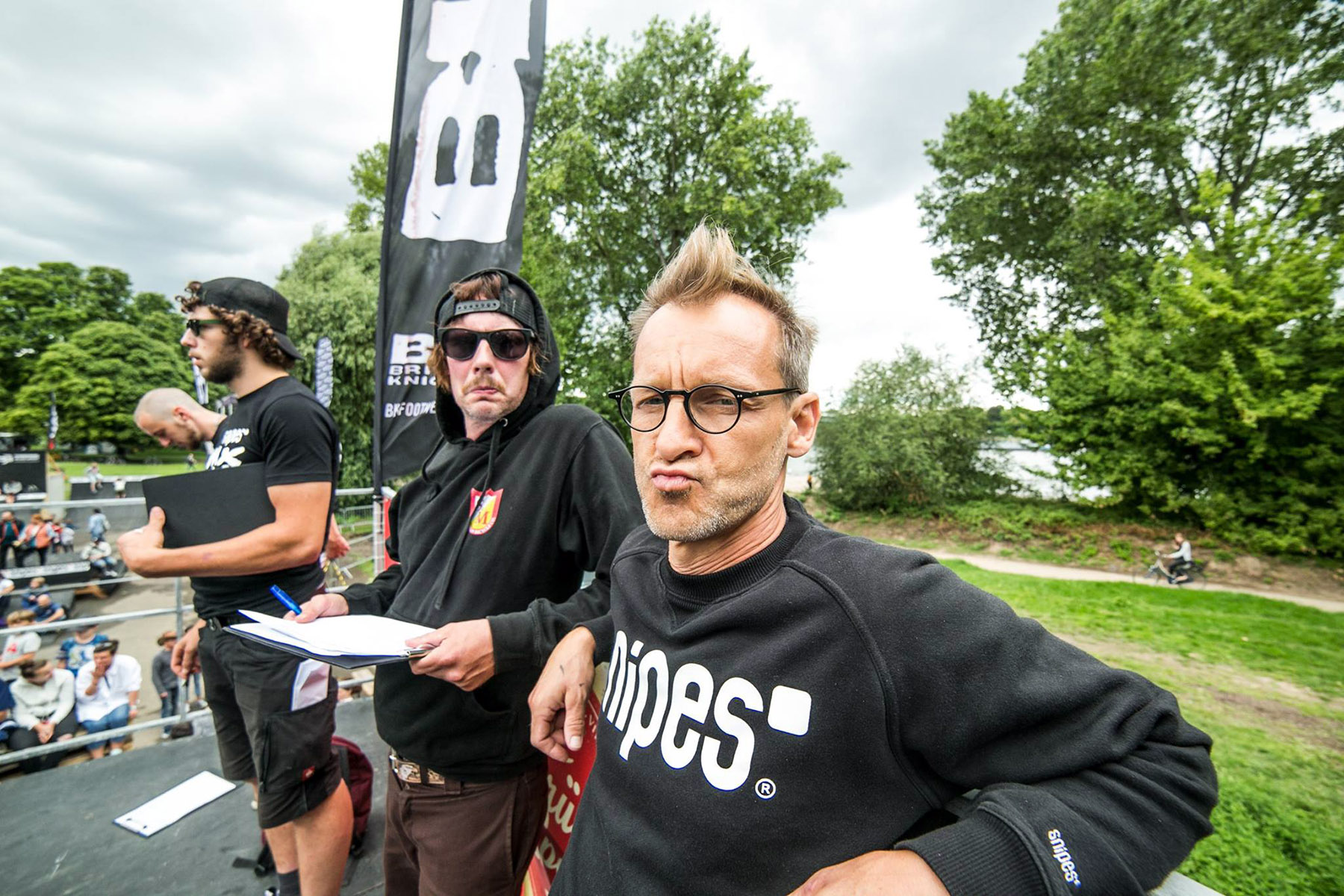 Stephan Prantl (rechts) bei BMX Cologne 2018 im Kölner Jugendpark