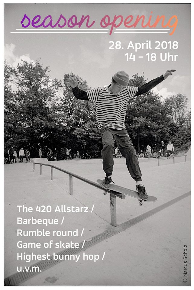 Am 28. April wird im Skatepark Mülheim die Outdoorsaison mit einem BMX- und Skate-Jam eröffnet. Weitere Informationen dazu gibt es hier.