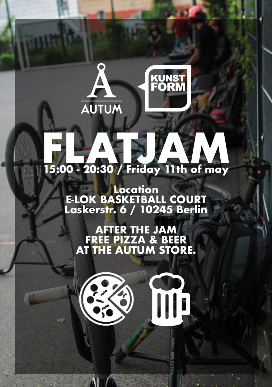 Als Warm-up für den Flatlandcontest auf dem Highway to Hill laden die Homies von Autum Bicycles am Freitag zu einem Flatlandjam in Berlin-Friedrichshain ein