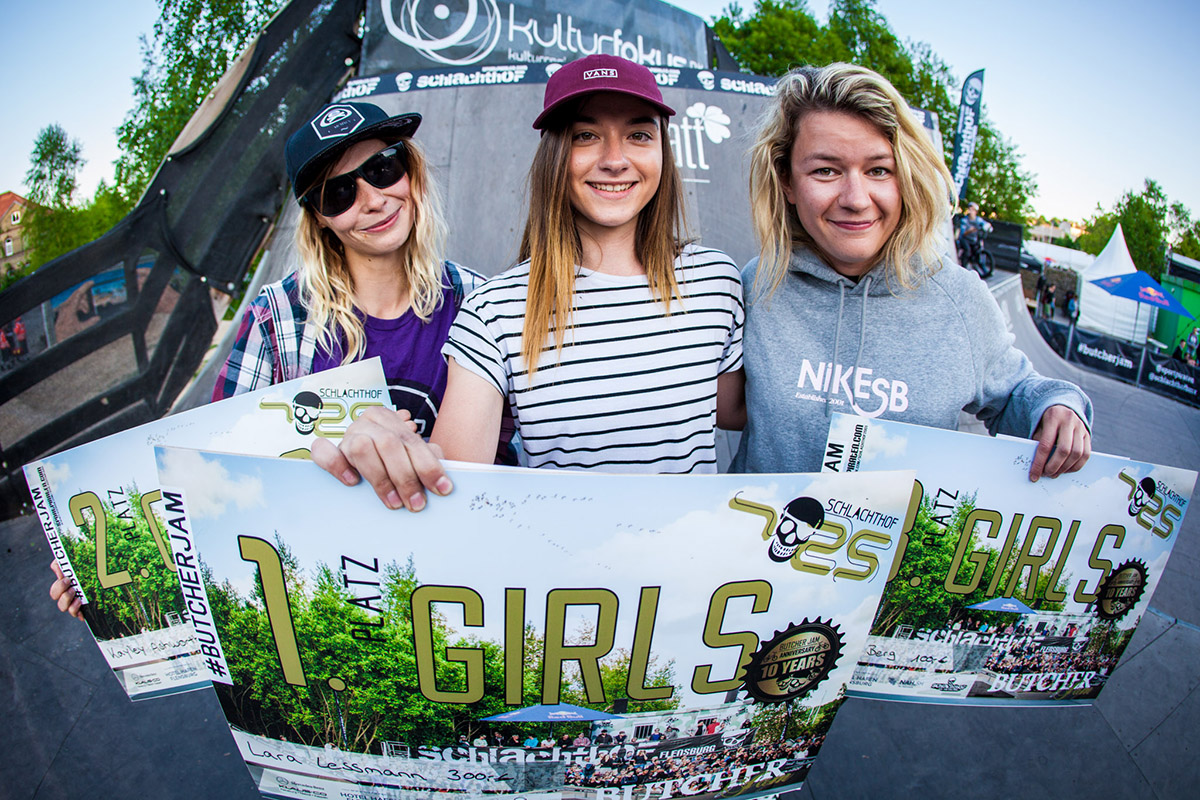 Die Gewinner des Girlcontests auf dem Butcher Jam 2018 im Schlachthof Flensburg