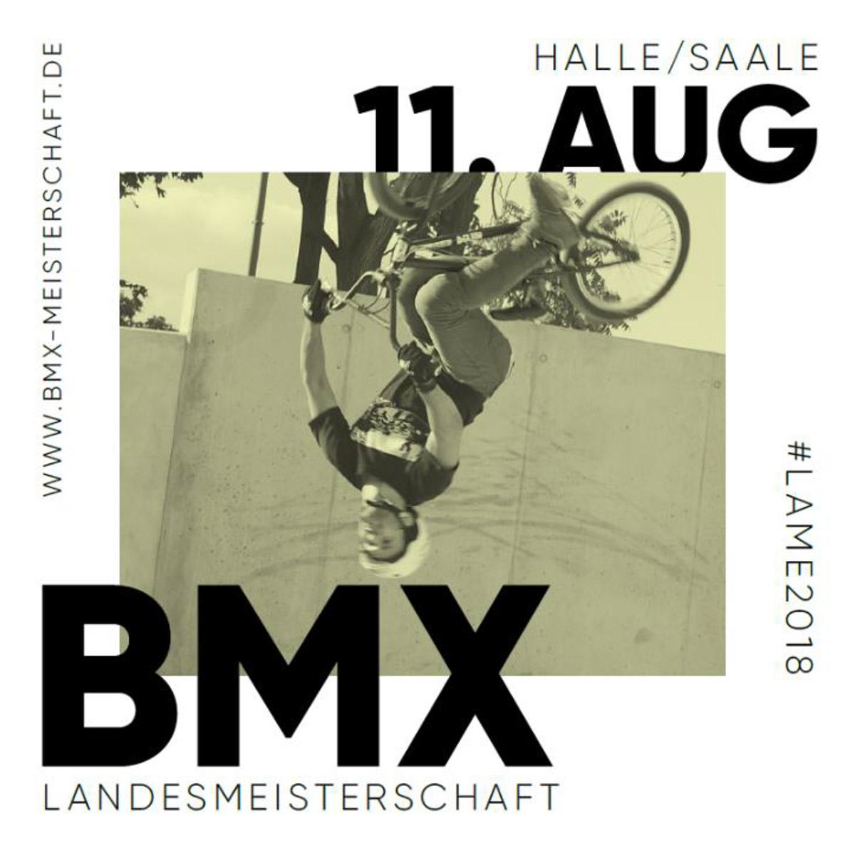 Landesmeisterschaft in BMX Freestyle Park + wethepeople Street Session + Flatlandbattle? In Halle (Saale) wagt man am 11. August 2018 den Spagat.