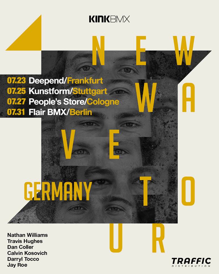 Das Kink-Team kommt Ende Juli nach Deutschland. Wo und wann du die Jungs treffen kannst, verrät dieser Flyer