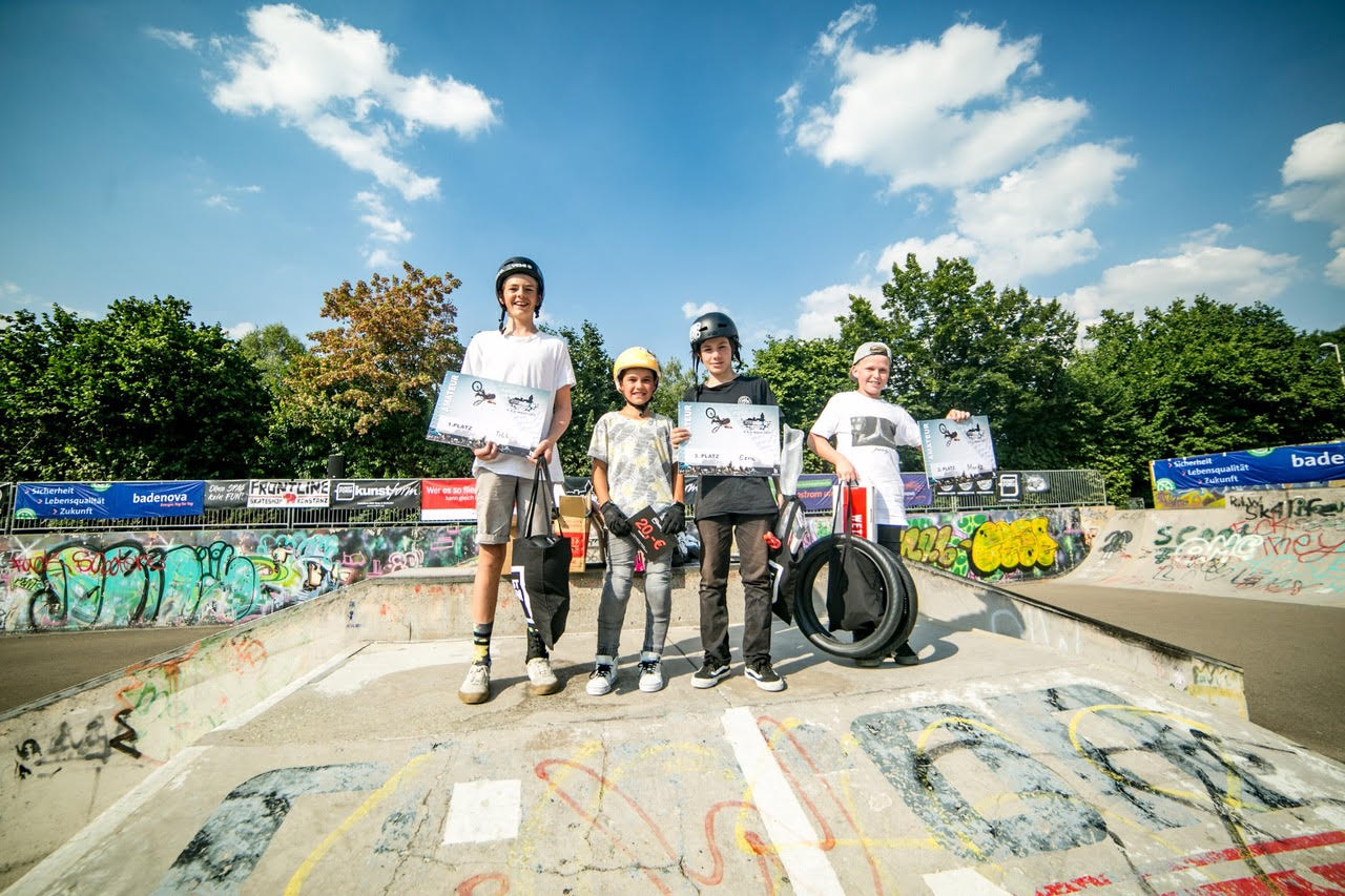 Die Gewinner des Amateurcontests beim BMX Männle Turnier 2018 in Tuttlingen