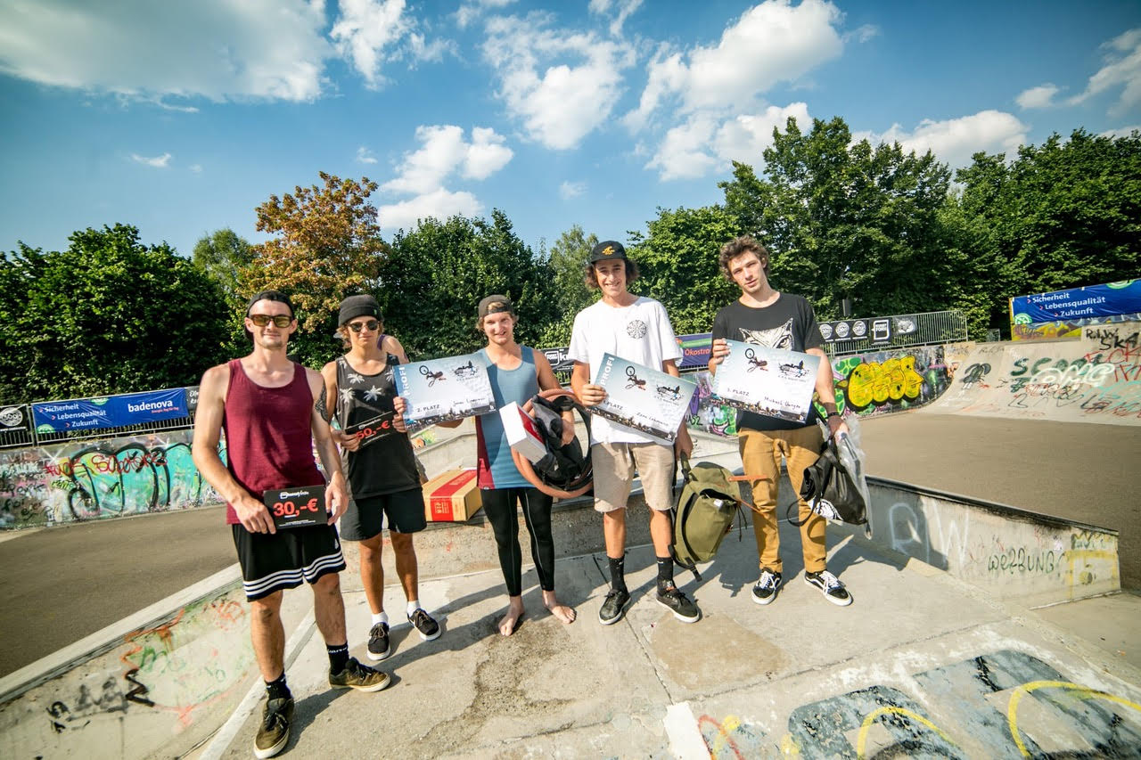 Die Gewinner des Proficontests beim BMX Männle Turnier 2018 in Tuttlingen