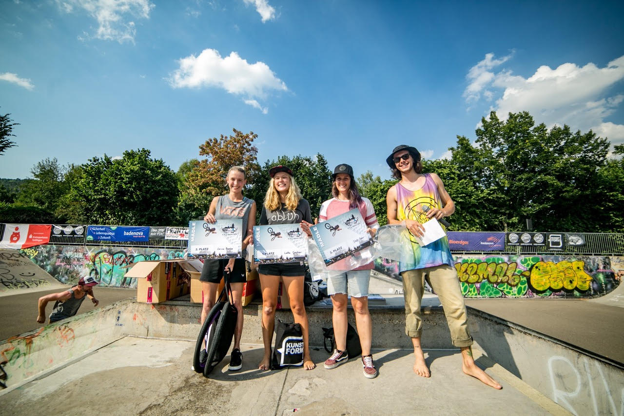 Die Gewinnerinnen des Mädlecontests beim BMX Männle Turnier 2018 in Tuttlingen