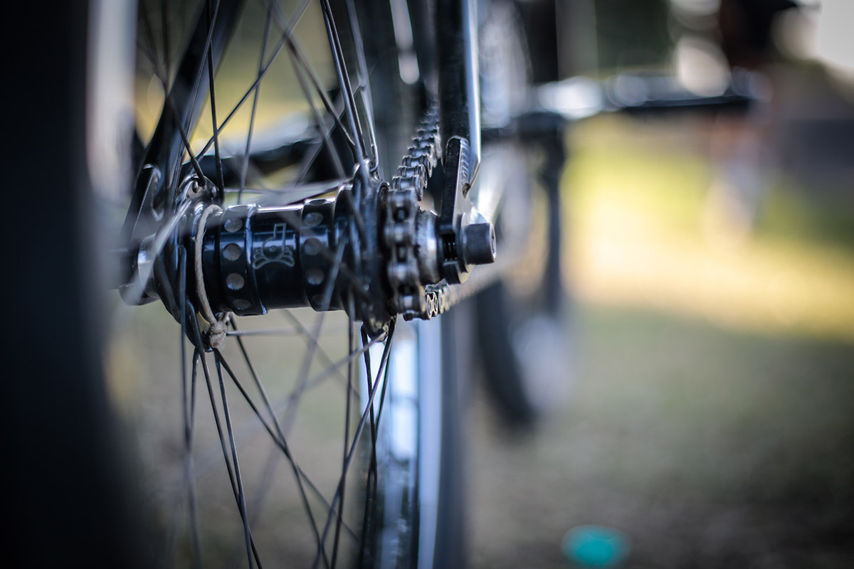 Der Credence-Rahmen von S&M Bikes ist für Pegs eher nicht geeignet, denn er hat recht kleine Ausfallenden