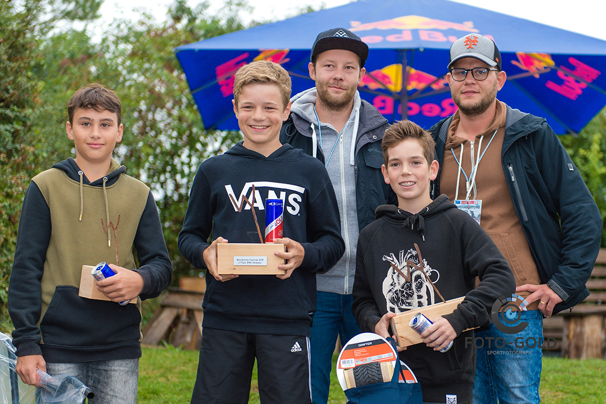 Die Gewinner der Amateurklasse des Woodstone-Contests 2018 im Skatepark Wendelstein
