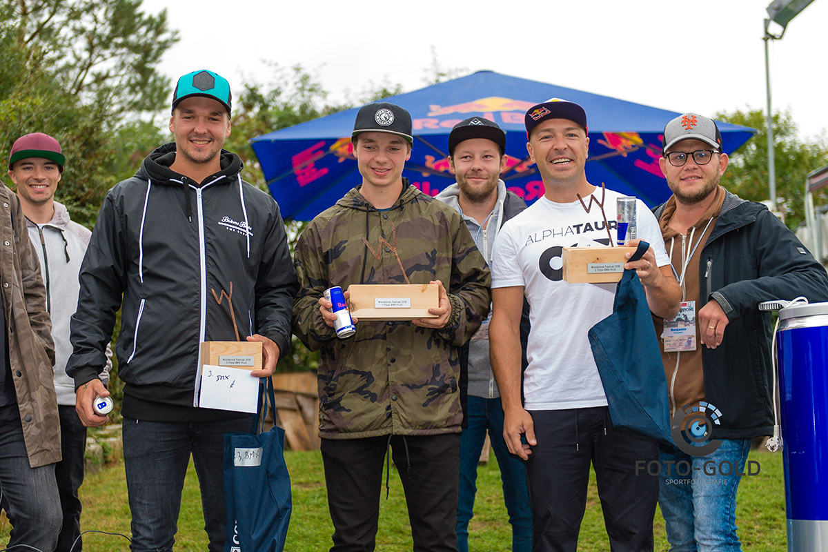 Die Gewinner der Pro-Klasse des Woodstone-Contests 2018 im Skatepark Wendelstein
