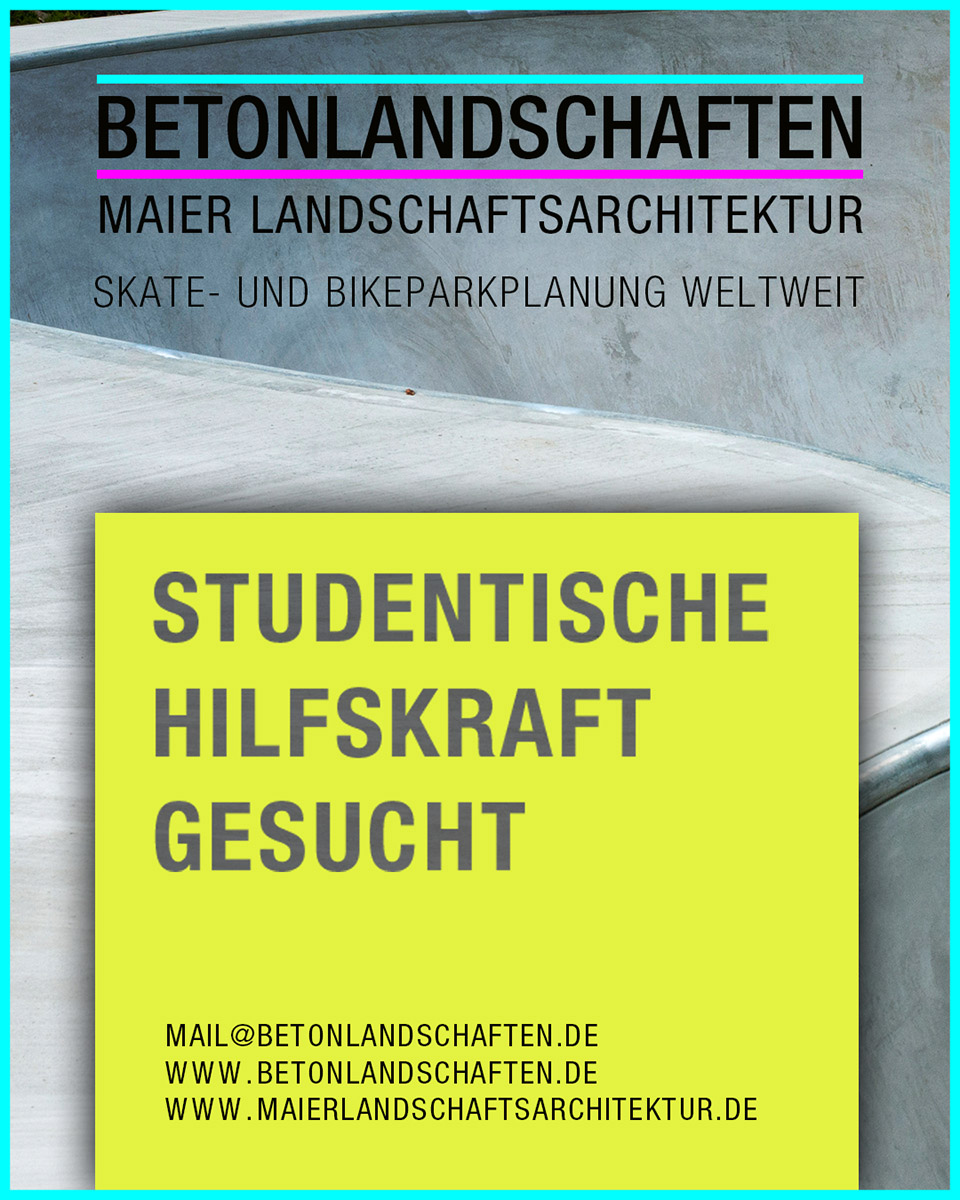 Zur Verstärkung des Teams sucht man bei Betonlandschaften eine studentische Hilfskraft