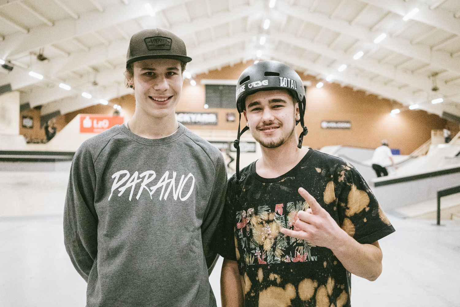 Die Skatehalle-Oldenburg-Locals Dominik Jantos (links) und Moritz Wolf machten die ersten beiden Plätze in Pro Park unter sich aus