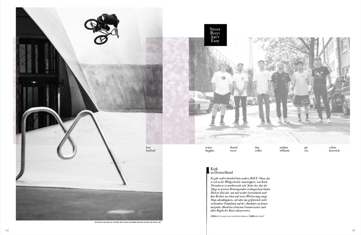 Für Ausgabe 124 des freedombmx Magazins haben wir mit dem Kink-Team in Deutschland abgecornert