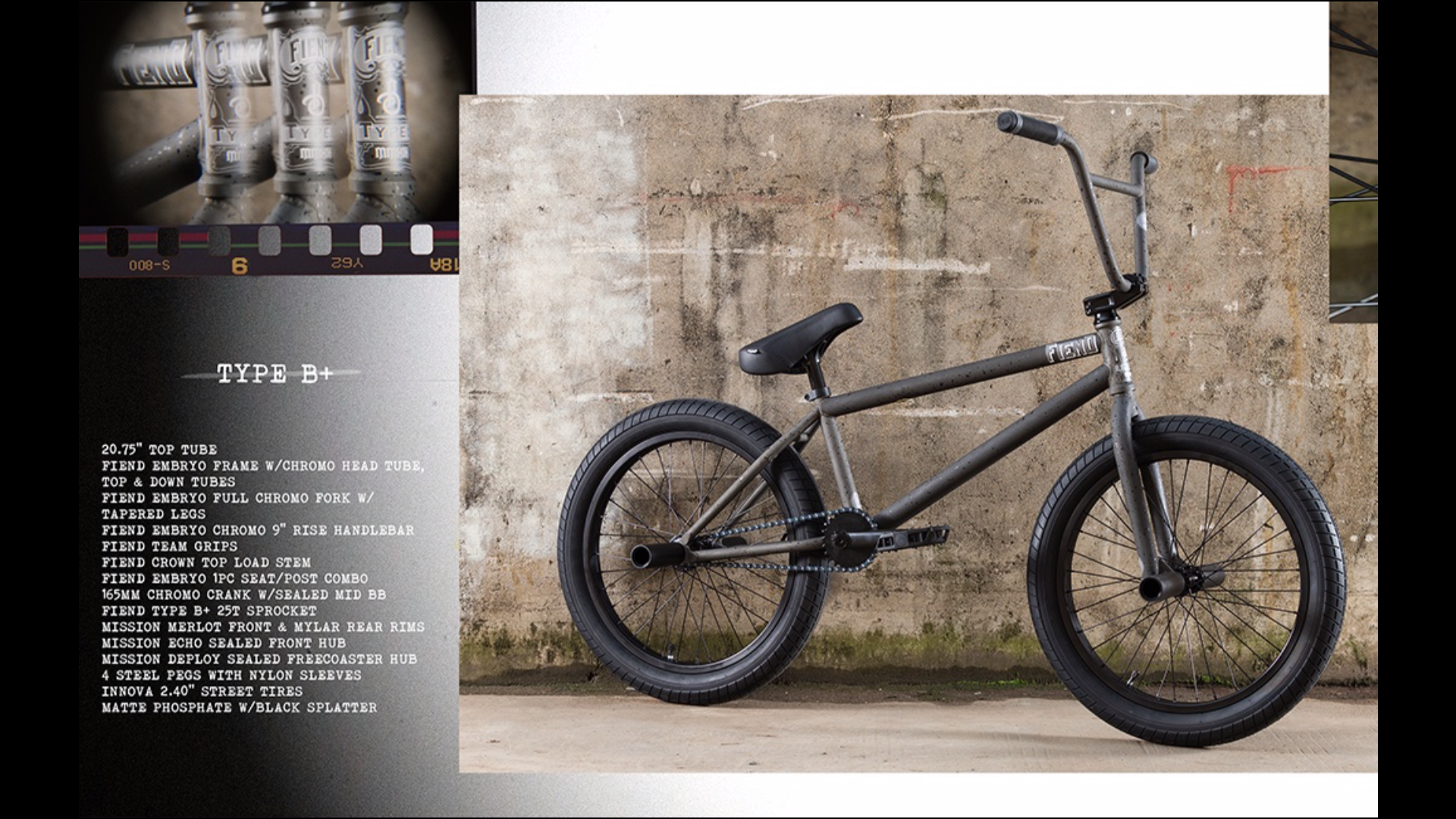 Fiend BMX Rad Katalog 2019