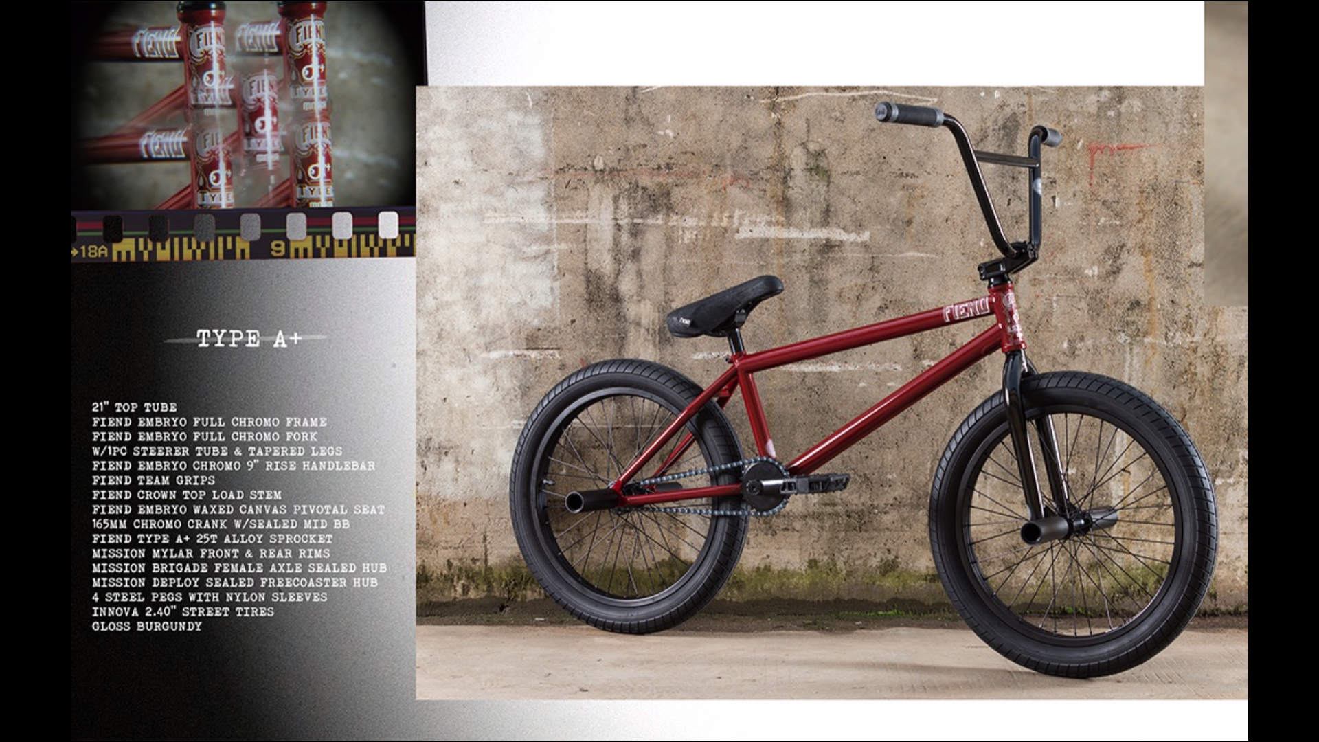 Fiend BMX Rad Katalog 2019