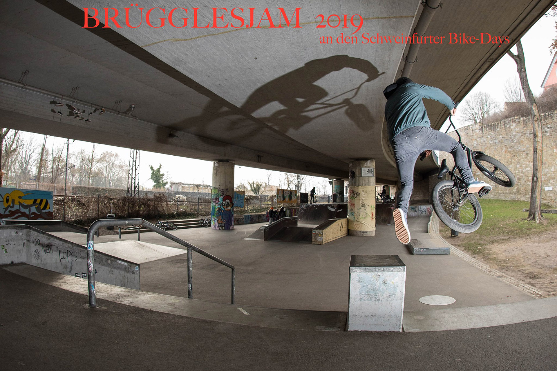 Auch in diesem Jahr findet im Skatepark Schweinfurt der Brügglesjam statt – und zwar diesmal im Rahmen der Schweinfurter Bike Days am 11. Mai 2019.