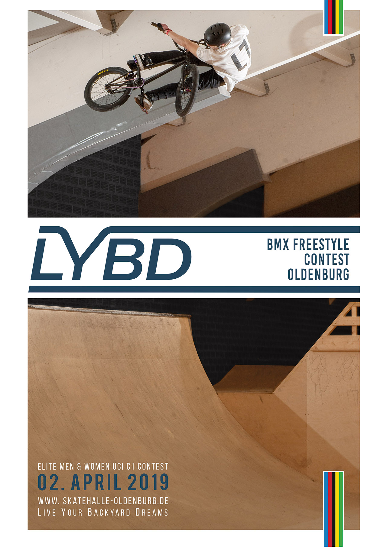 Fahrer_innen und Fahrer mit Olympiaambitionen sollten am 2.4.2019 in der Skatehalle Oldenburg vorstellig werden, denn dann findet dort ein C1-Contest statt.