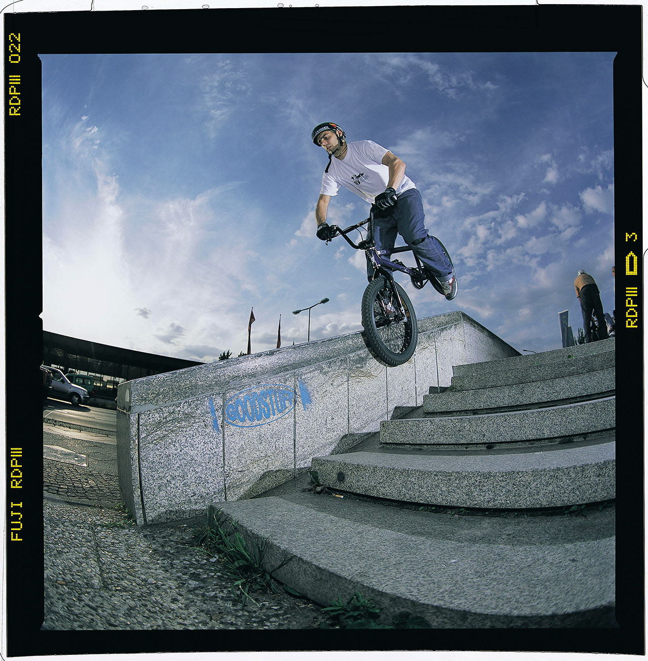 K-Grind am Tag von Timms Abiball, den er für ein spontanes Roadtripangebot ausfallen ließ (2002); Foto: Kay Clauberg