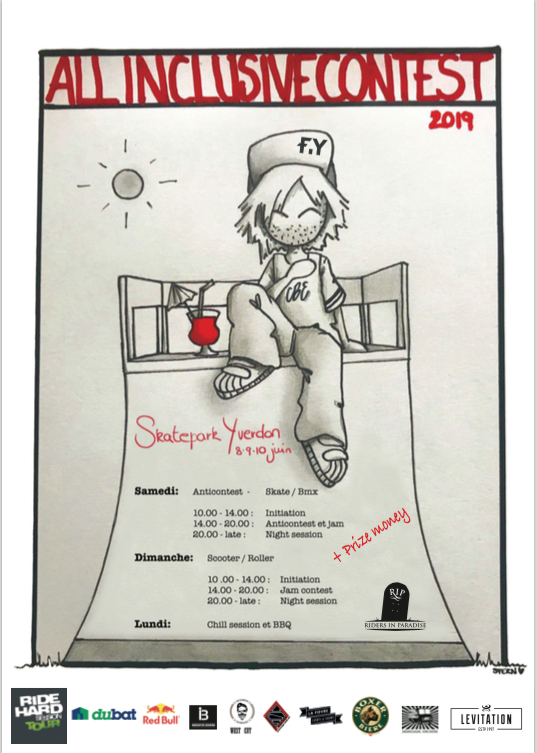 Der "All Inclusive"-Contest im Skatepark von Yverdon les Bains ist Teil der Ride Hard Session Tour 2019