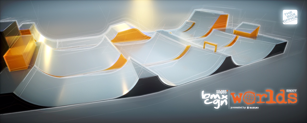 So sieht der Parkcourse bei den Snipes BMX Worlds 2019 im Kölner Jugendpark aus