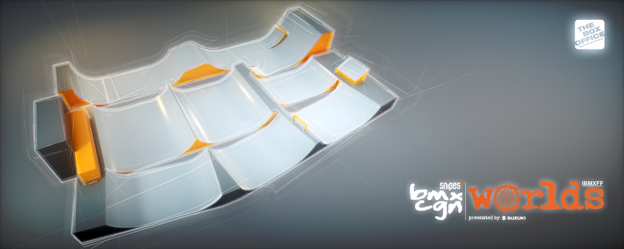 So sieht der Parkcourse bei den Snipes BMX Worlds 2019 im Kölner Jugendpark aus