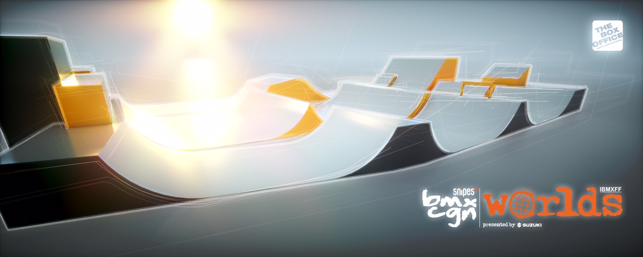 So sieht der Parkcourse bei den Snipes BMX Worlds 2019 im Kölner Jugendpark aus