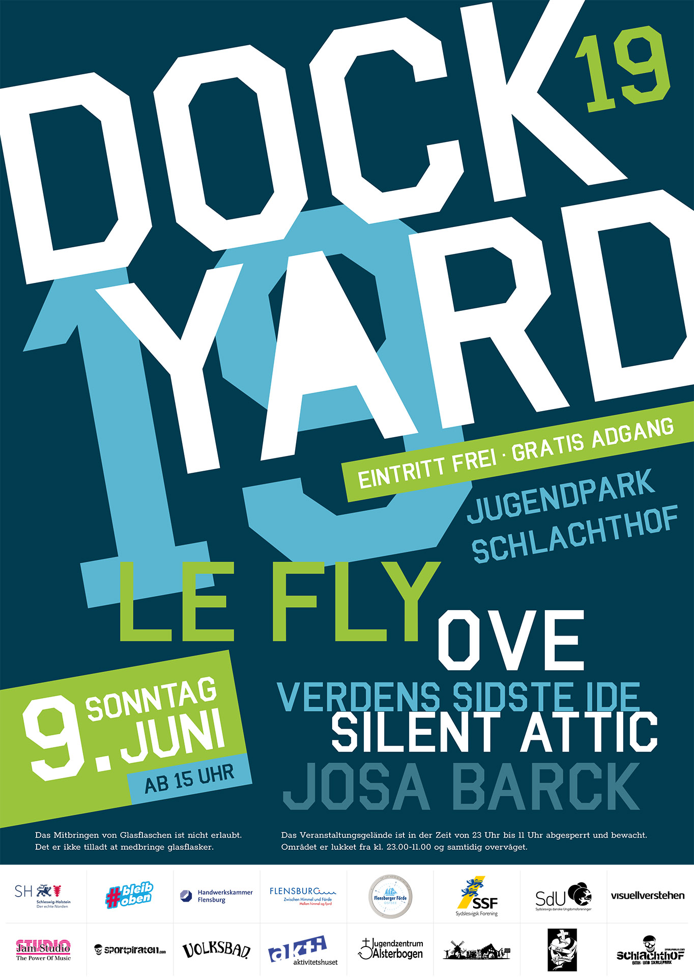 Headline des Dockyard Musikfestivals 2019 in Flensburg sind Le Fly