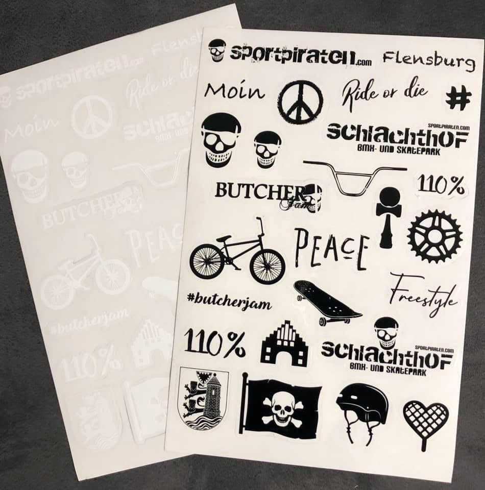 Sticker des Schlachthof Skate und BMX Park Flensburg