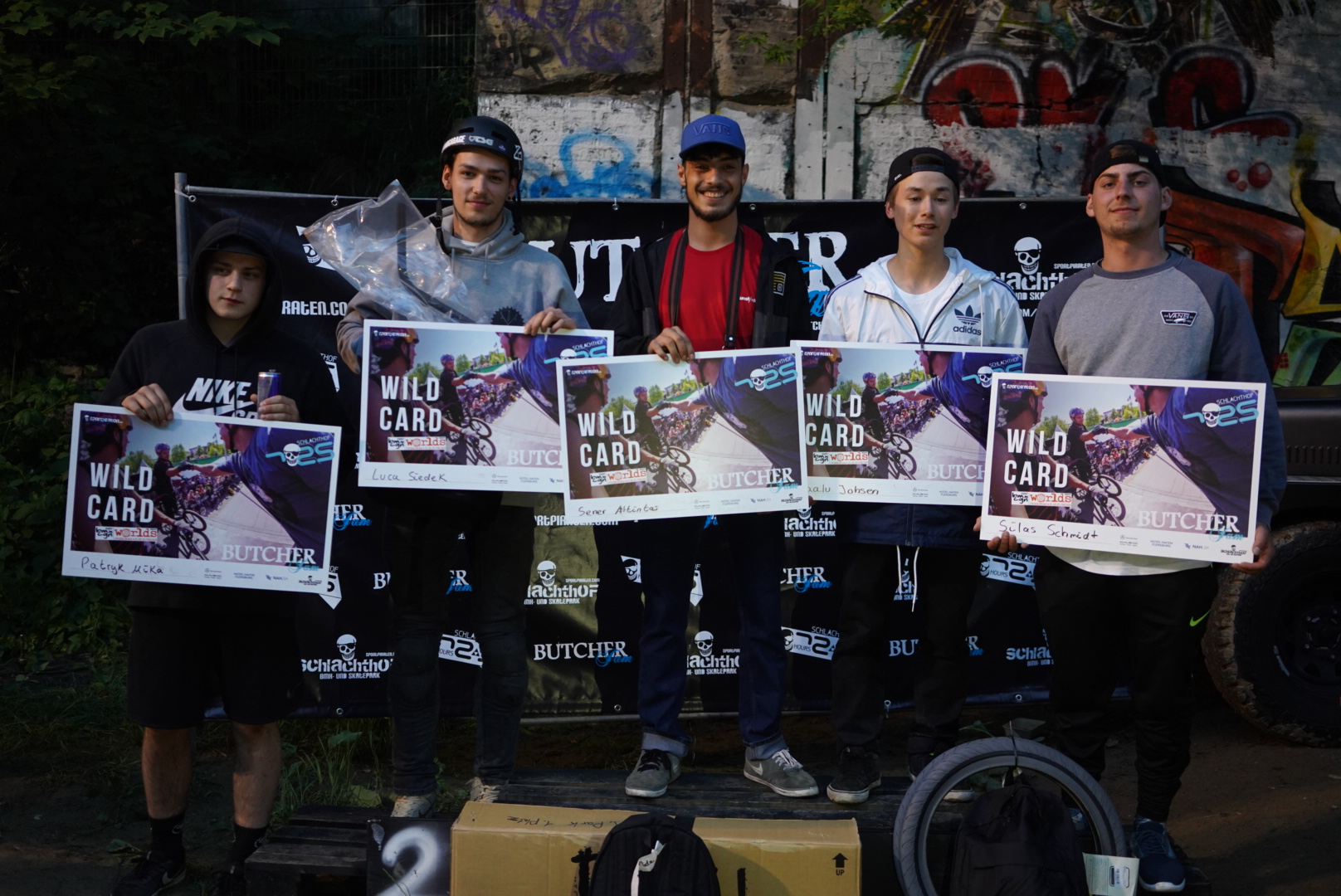 Die Gewinner der Parkklasse der Amateure beim Butcher Jam 2019 in Flensburg