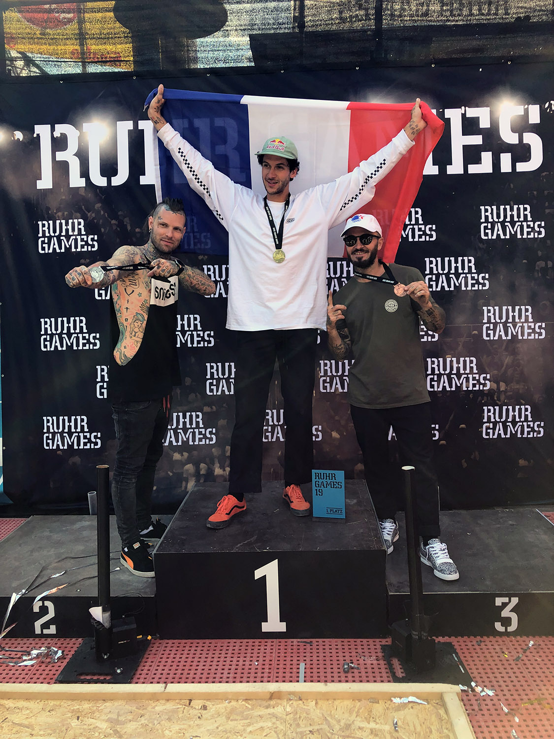 Die Gewinner des BMX-Flatlandcontests auf den Ruhr Games 2019 in Duisburg
