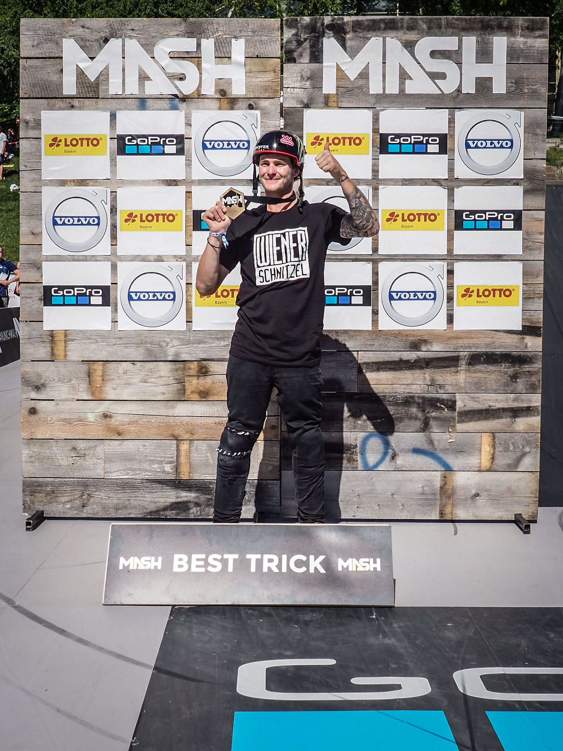 Der Best-Trick-Gewinner von BMX Lake Line beim MASH 2019 heißt Andy Buckworth