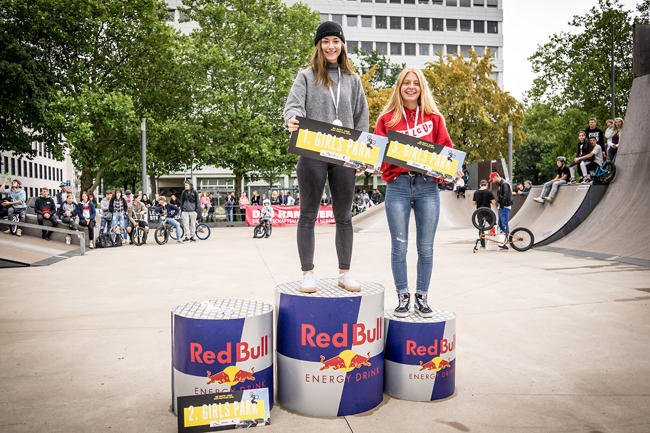 Die Gewinnerinnen des Damencontests auf dem Bielefeld City Jam 2019
