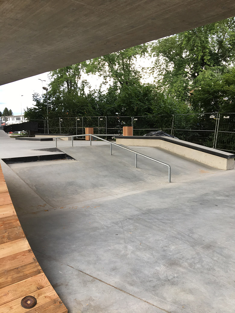 A-Frame Rail im Skatepark Friedrichshafen