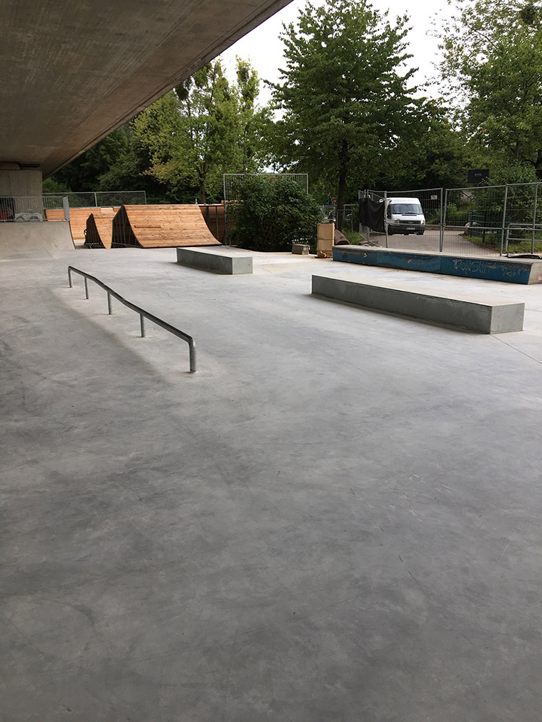 Streetfläche im Skatepark Friedrichshafen
