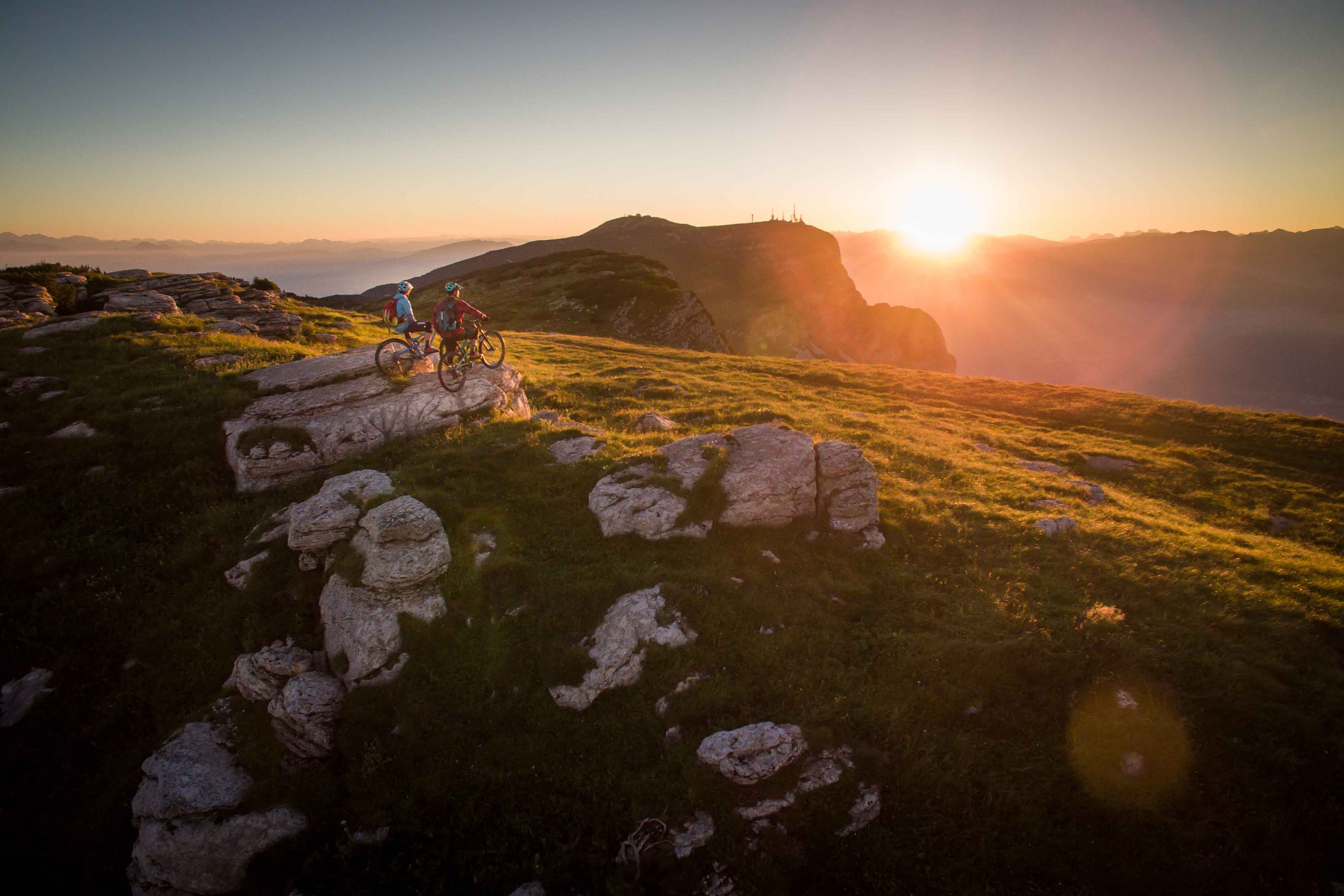 Sonnenuntergang in Cima Paganella – Credit: Archivio Foto APT Dolomiti Paganella - T. Malecha